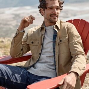 Faherty Blanket Lined CPO Jacket - Ghurka - S